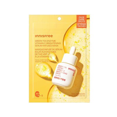 VITAMIN C BRIGHTENING SERUM-INFUSED MASK FOR DARK SPOTS (MASCARILLA CON S&Eacute;RUM RADIANTE DE VITAMINA C)